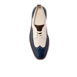 Cole Haan Originalgrand Platform Wing Tip Oxford Blue Wing Teal / Ivory  W30260 Women's